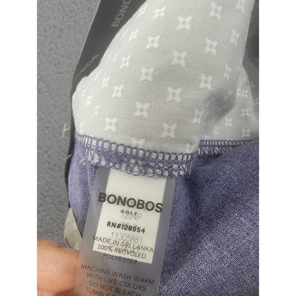 Bonobos Golf Shorts Mens 35 Light Blue Heather 7 Inseam Recycled Polyester Zip - Picture 5 of 9